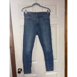 Express Skinny High Rise Jeans with Seam Detail